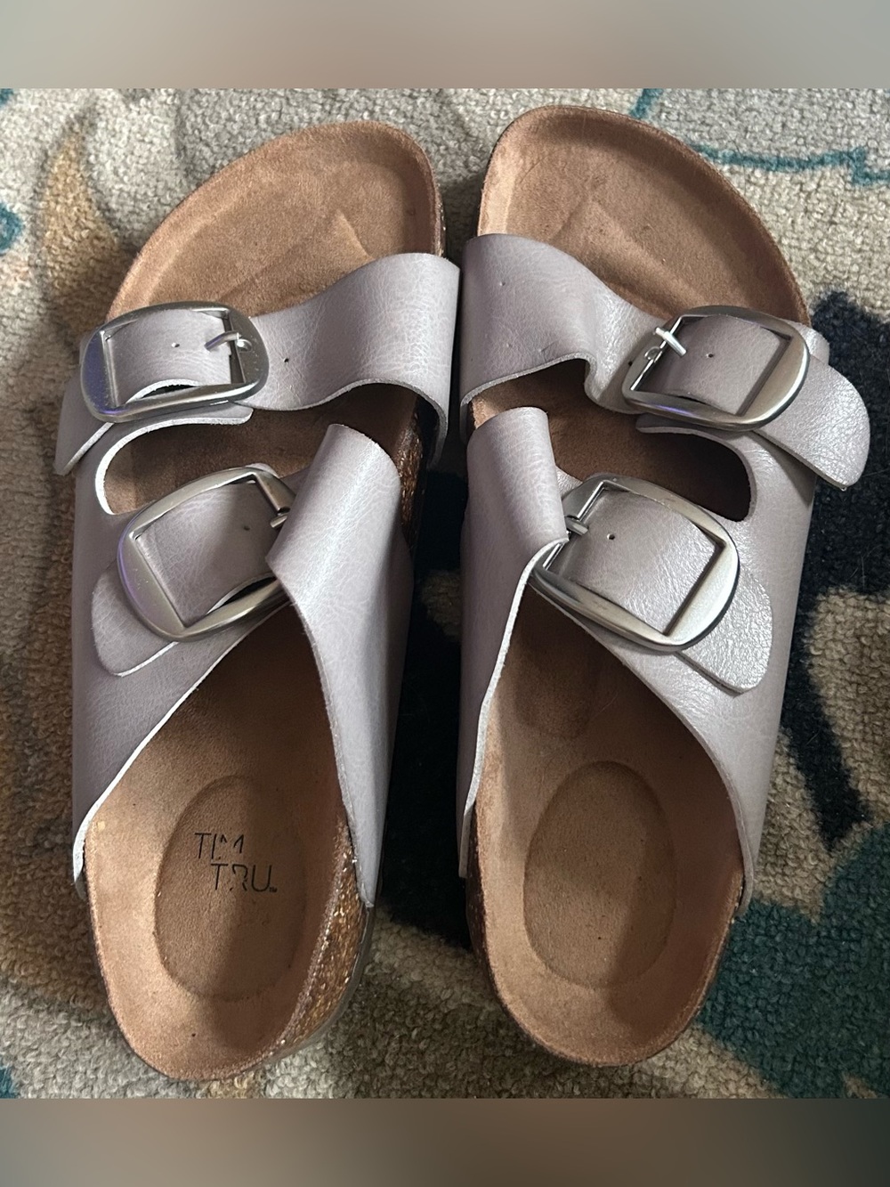 Women's Double Buckle Slides